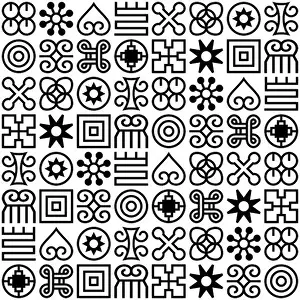 Ghana Prints: Seamless African Adinkra pattern