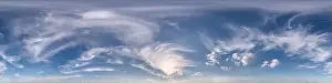 Drone Patch Prints: Seamless clear blue sky hdri panorama 360 degrees angle view with zenith