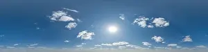 seamless cloudy blue sky hdri 360 panorama view with zenith
