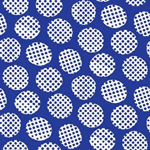 Polka Dot Prints: Seamless pattern. Hand drawn imperfect polka dot spot shape background