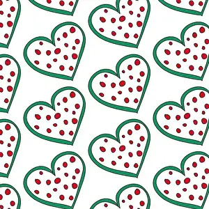 Pizza Prints: Seamless pizza pattern. Hand drawn pizza illustrations. Vector illustration