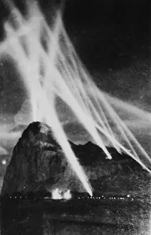 Searching Prints: Searchlights over Gibraltar during World War ll
