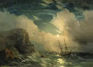 1856 Prints: Seascape 1856 by Ivan Aivazovsky
