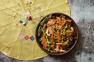 Noodles Prints: Seasoned Acorn Jelly Salad, dotorimuk muchim