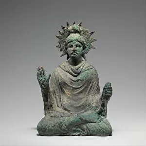 Mudra Prints: Seated Buddha 1st to mid-2nd century Pakistan (ancient region of Gandhara)