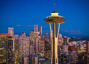 Highrise Prints: Seattle is a major coastal seaport and the seat of King County