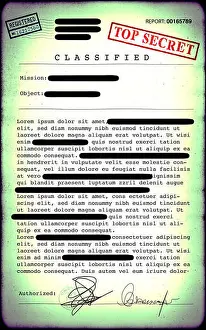 Folder Prints: Top secret document, declassified