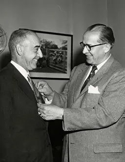 Dc Usa Prints: US Secretary of State John Foster Dulles (right), Washington, DC, USA 1960s