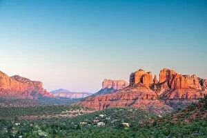 Village West Collection: Sedona, Arizona, USA at Red Rock State Park at dusk