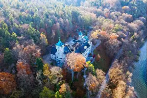 Autumn Colors Prints: Seeburg Castle on Lake Starnberg