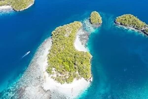 Images Dated 22nd January 2020: Seen from above, the many tropical islands within Raja Ampat, Indonesia