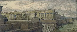 Banks Prints: The Senate Square in St. Petersburg