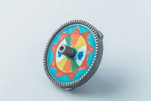 Unwinding Prints: Seoul, South Korea - Jan.10. 2025: Official genuine paengi (spinning tops) in Squid Game 2