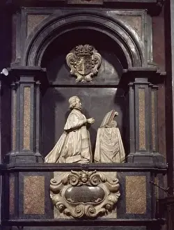 Salamanca Prints: SEPULCRO DE D RAMOS DEL MANZANO. Location: IGLESIA DE SAN JULIAN, SALAMANCA, SPAIN