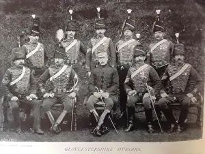 Informative Prints: Sergeants of the Royal Gloucestershire Hussars 1896