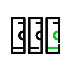 Folder Prints: Server data storage icon. Pixel perfect, editable stroke