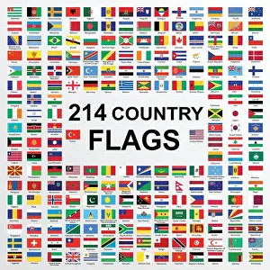 Universal Prints: Set of All National Flags of the World