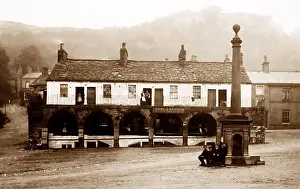 Edwardian Prints: Settle Market Place, Victorian period