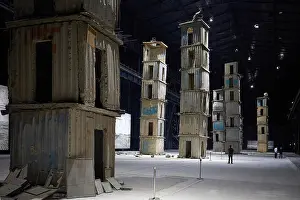 Heavenly Prints: The Seven Heavenly Palaces by Anselm Kiefer at the Art exposure at Pirelli Hangar Bicocca in Milan