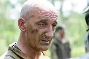 Teams Prints: Sgt. Maj. Kevin O'Hara, 7th Battalion Royal Regiment of Scotland after a platoon attack exercise at Fort Stewart