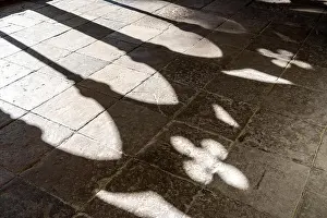 Stone Floor Prints: Shadows on stone floor