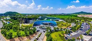 Shanghai, China - August 23, 2020:Shimao Shenkeng Intercontinental Hotel in Shanghai Sheshan