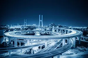 Stay Prints: shanghai nanpu bridge at night