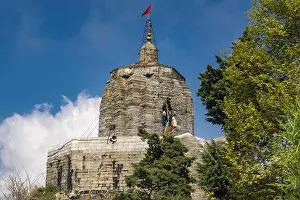 Jammu Prints: Shankaracharya temple, srinagar, kashmir, India, Asia
