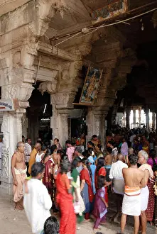 Shrine Prints: Shanmuga Vilasam Mandap in Subrahmanya Swami temple ; Tiruchendur ; Tamil Nadu ; India
