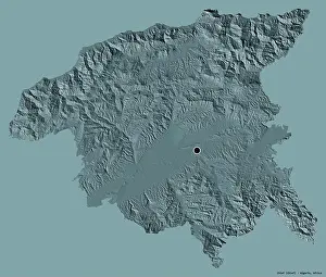 Algeria Prints: Shape of Chlef, province of Algeria