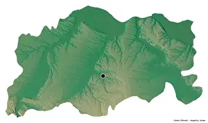 Administrative Division Prints: Shape of Pleven, province of Bulgaria