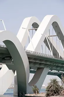 Emirates Prints: Sheikh Zayed Bridge in Abu Dhabi, United Arab Emirates, Architect Zaha Hadid