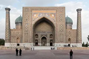 Madrasa Prints: Sherdor Madrassa at Registan Square, Samarkand, Uzbekistan, Asia, UNESCO heritage site