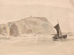 C19th Prints: Shipwreck off the Needles, Isle of Wight Unknown date by Peter de Wint