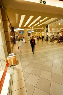 Spacious Prints: Shoppers bustle along wide shopping arcades in Sandton City Sandton Gauteng South Africa