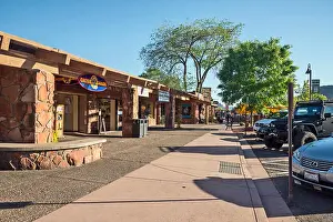 Shopping Center Prints: Shopping center, Sedona, Arizona desert town, USA