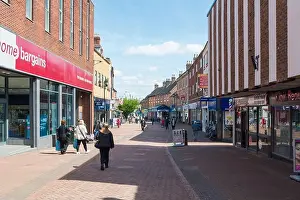 High Street Prints: Shops in Market Street, Tamworth, Staffordshire
