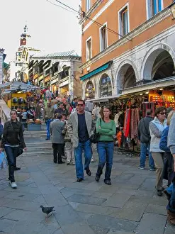 Rialto Prints: The shops on the Rialto bridge in Venice were originally occupied by moneylenders and bankers