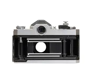 Analog Prints: When shutter is open, viewfinder is black because mirror went up to reveal shutter