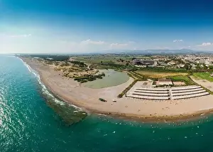 Multistorey Prints: SIDE, TURKEY - JUNE 29: View of Sunmelia Beach Resort from the Sea in Side