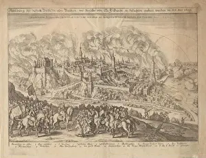 Private Collection Prints: The siege and capture of Bautzen by John George I