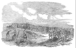 Sailors Prints: The Siege of Sebastopol - Working Party of Highlanders and Sailors in the 21-Gun Battery