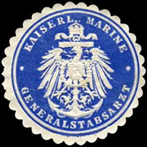 Usage Prints: Siegelmarke Kaiserliche Marine Generalstabsarzt W0224076