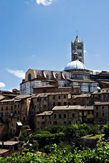 Domed Prints: Siena's Duomo cathedral of St Catherine, Tuscany, Italy