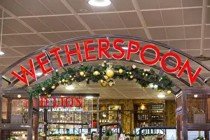 Frontage Prints: Sign / signage at The Red Lion Wetherspoon / Wetherspoons Pub / restaurant / Public House