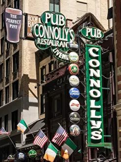 Flags Prints: Signs, Flags and Neons at Connolly's Irish Pub