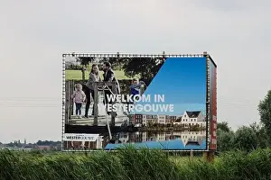 Signs Welkom in Westergouda a new residential district in the western part of Gouda in the Netherlands