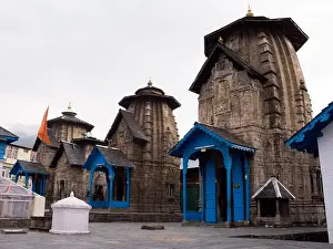 Himachal Pradesh Prints: Sikhara towers in the Laxmi Narayan Temple complex. Chamba, Himachal Pradesh. India