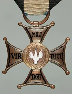 Heroism Prints: Silver Cross of the 5th Class of the Military Order Virtuti Militari No