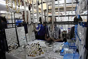 Vendors Prints: Silver Market, Taxco, colonial town well known for its silver markets